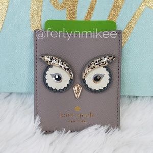 NWT Kate Spade Owl Phone Sticker Cardholder